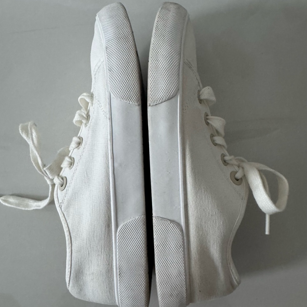 VIONIC White Comfortable Casual Canvas Lace-Up Sneakers Size 6.5 - Picture 5 of 9
